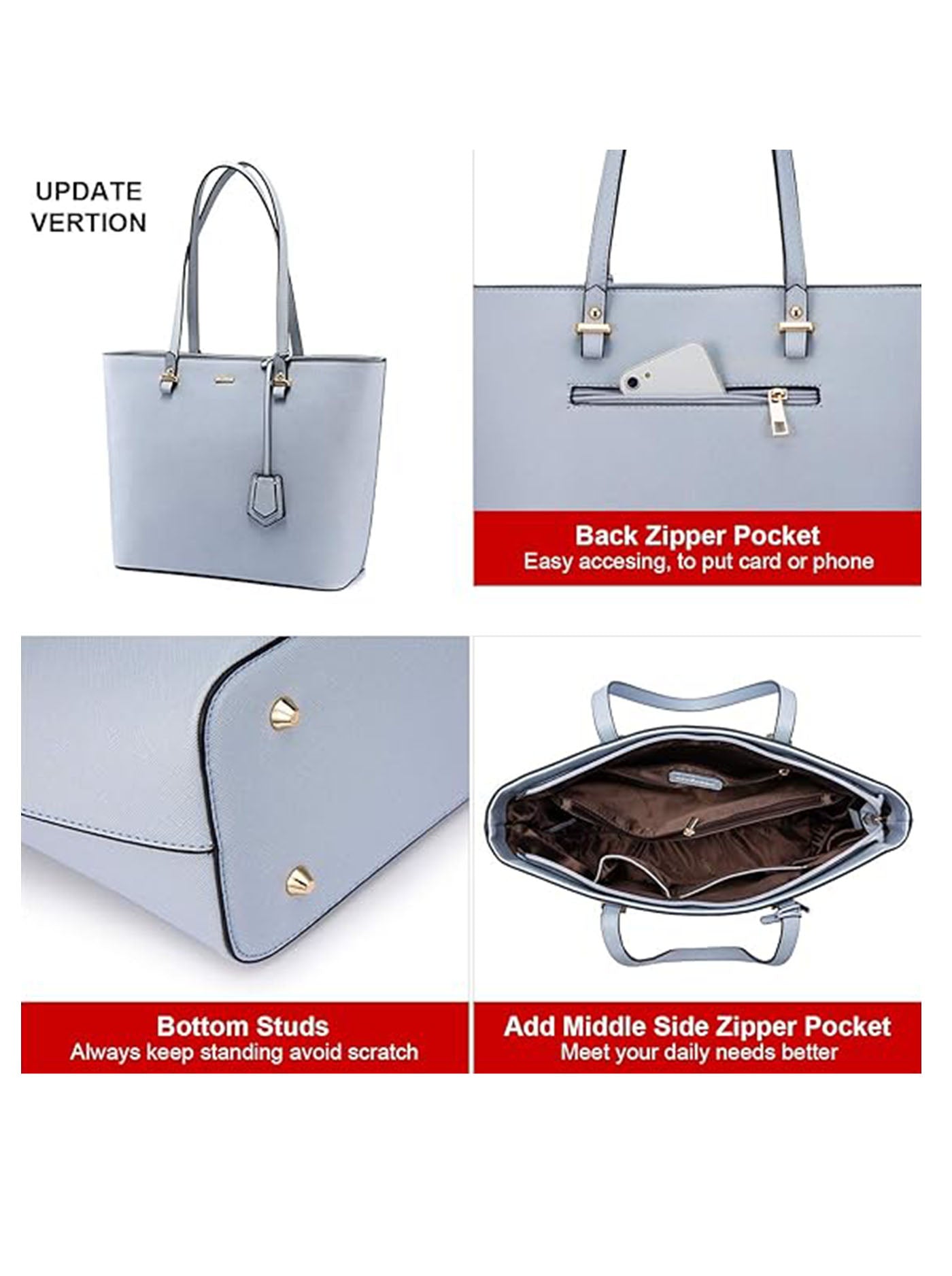 3Pcs Fashion Tote Bag - Image 3