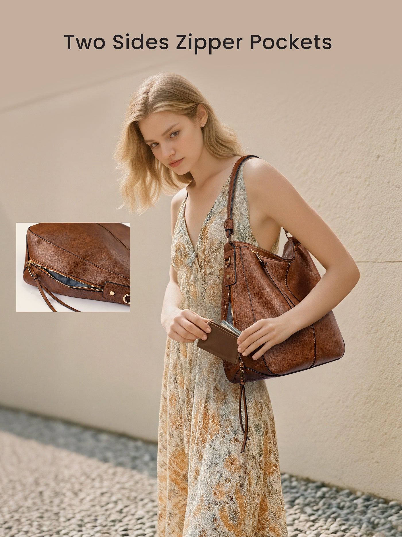 Vintage Leather Tote - Image 4