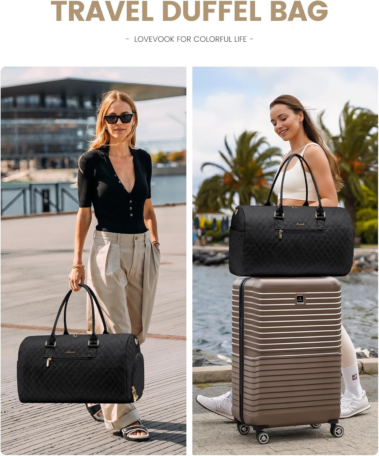 2Pcs Duffel Bag with Toiletry Bag - Image 13