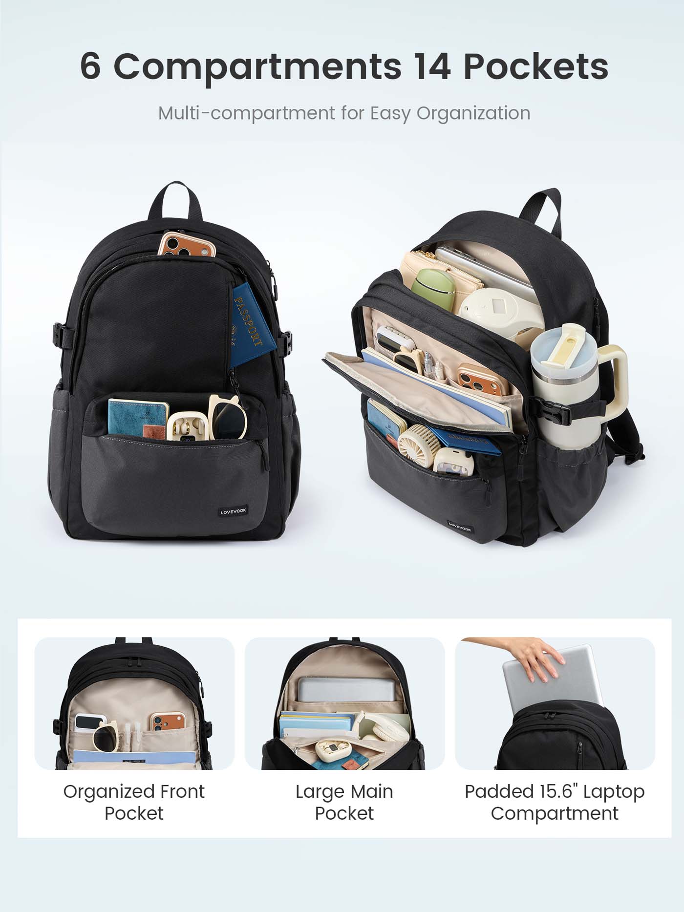 Laptop Backpack 15.6 17.3 - Image 3