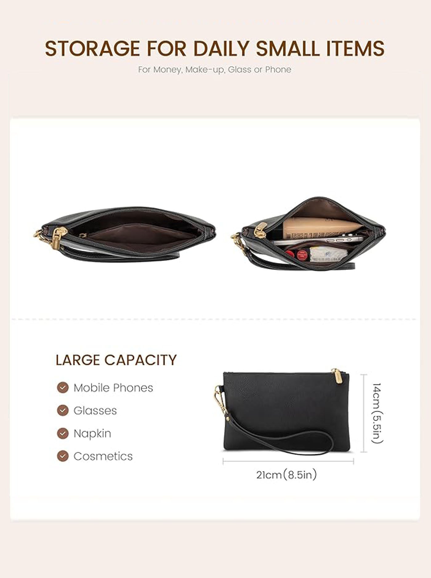 2Pcs Vintage Leather Laptop Bag. 15.6 - Image 6