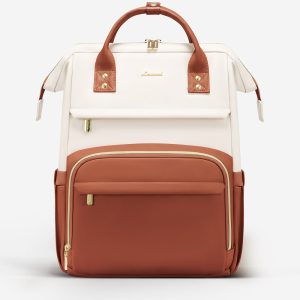 Leather Laptop Backpack. 15.6 17