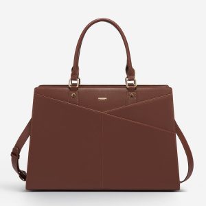 2Pcs Leather Office Laptop Tote Bag. 15.6 17.3