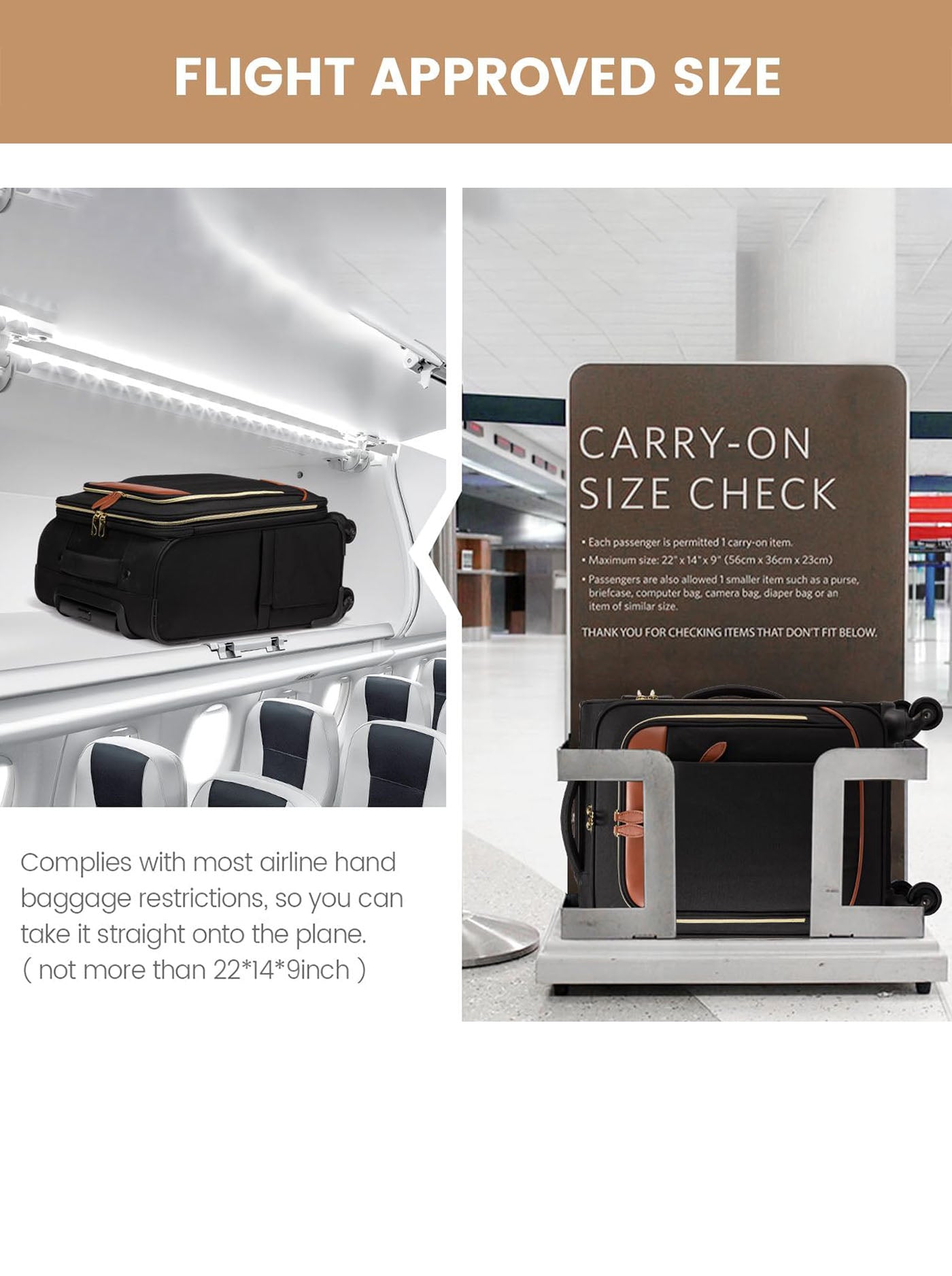 4Pcs Travel Suitcases 20 Inch(US ONLY) - Image 6