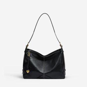 The Anchor Collection Hobo Bag. C0005. Black