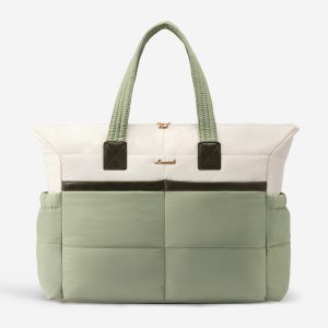 Multi-pocket Puffer Tote Bag. 15.6 17.3