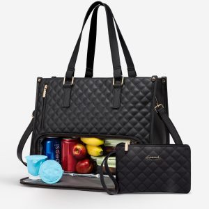 2Pcs Lunch Tote Shoulder Bag. 15.6