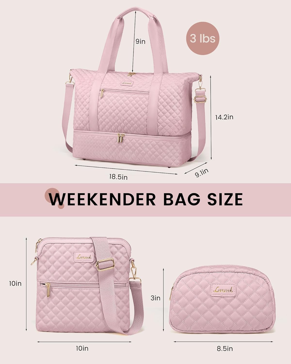 3Pcs Visby Duffel Bag - Image 7