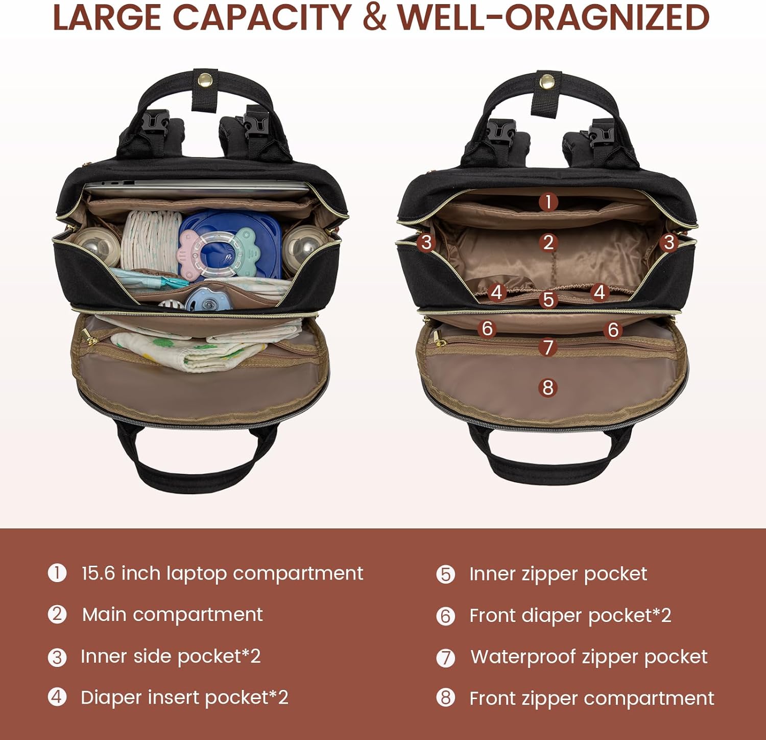 Molebelle Diaper Backpack - Image 5