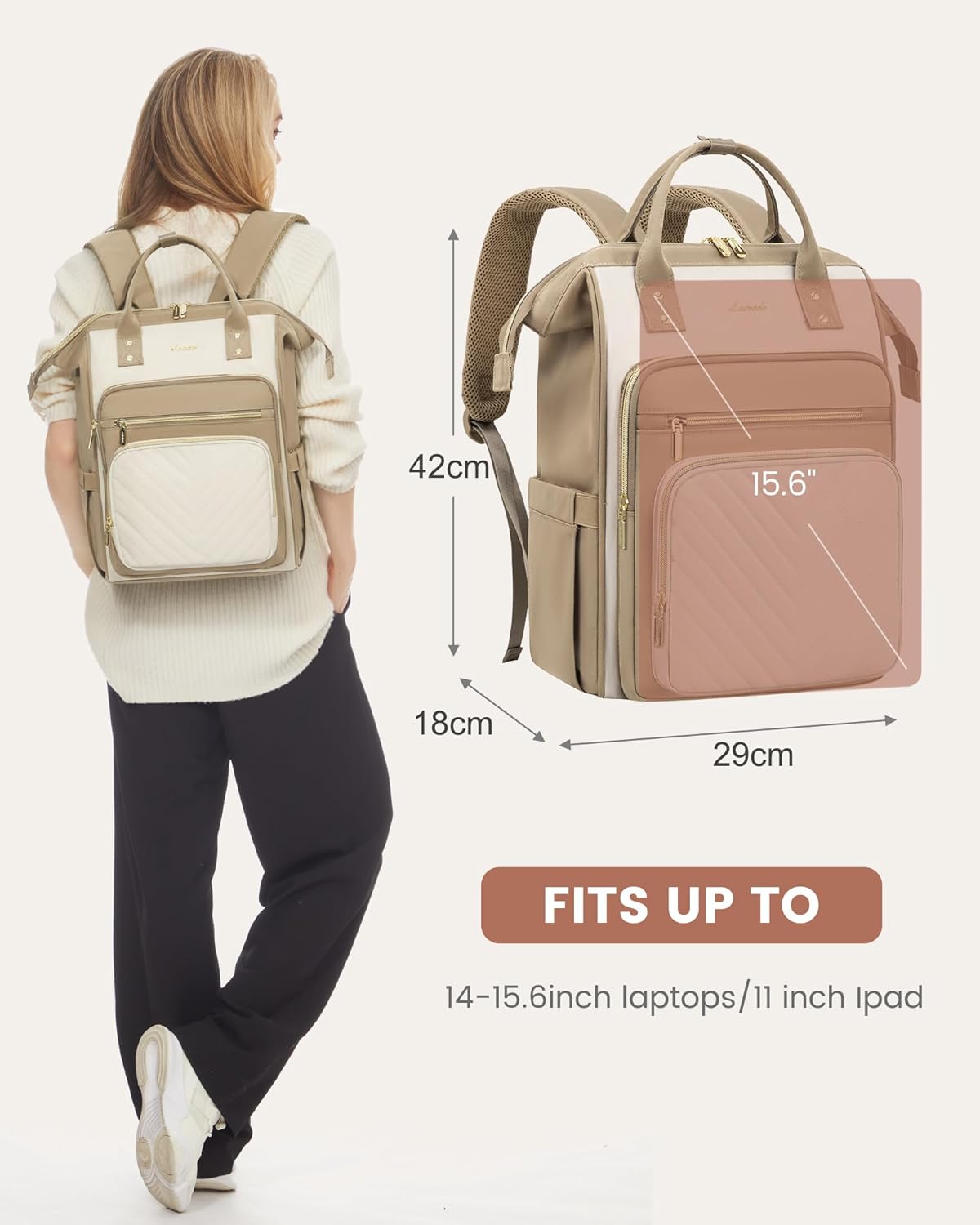 Chevron laptop backpack . 15.6 17.3 - Image 6