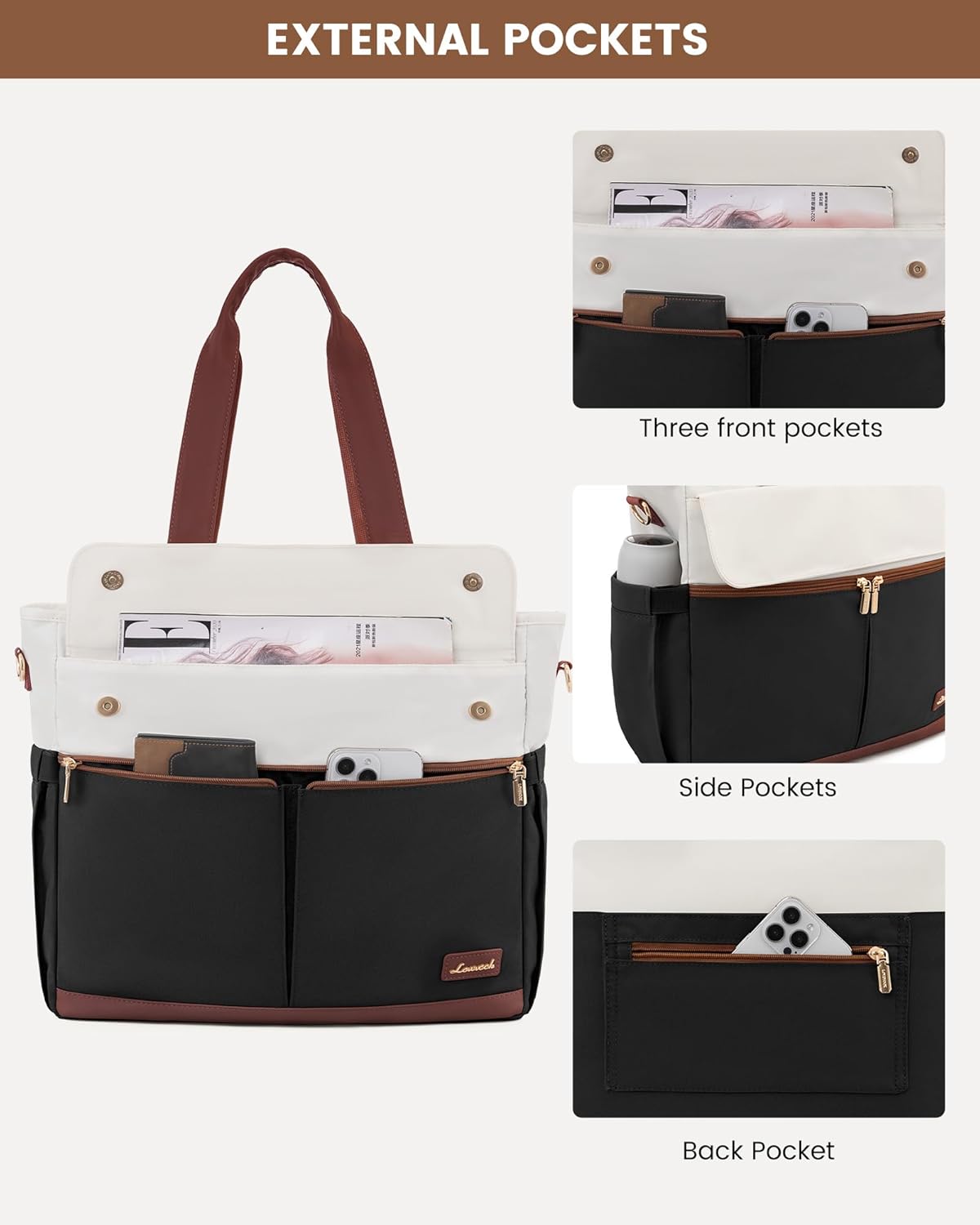 Canvas Laptop Tote Bag. 15.6 - Image 6