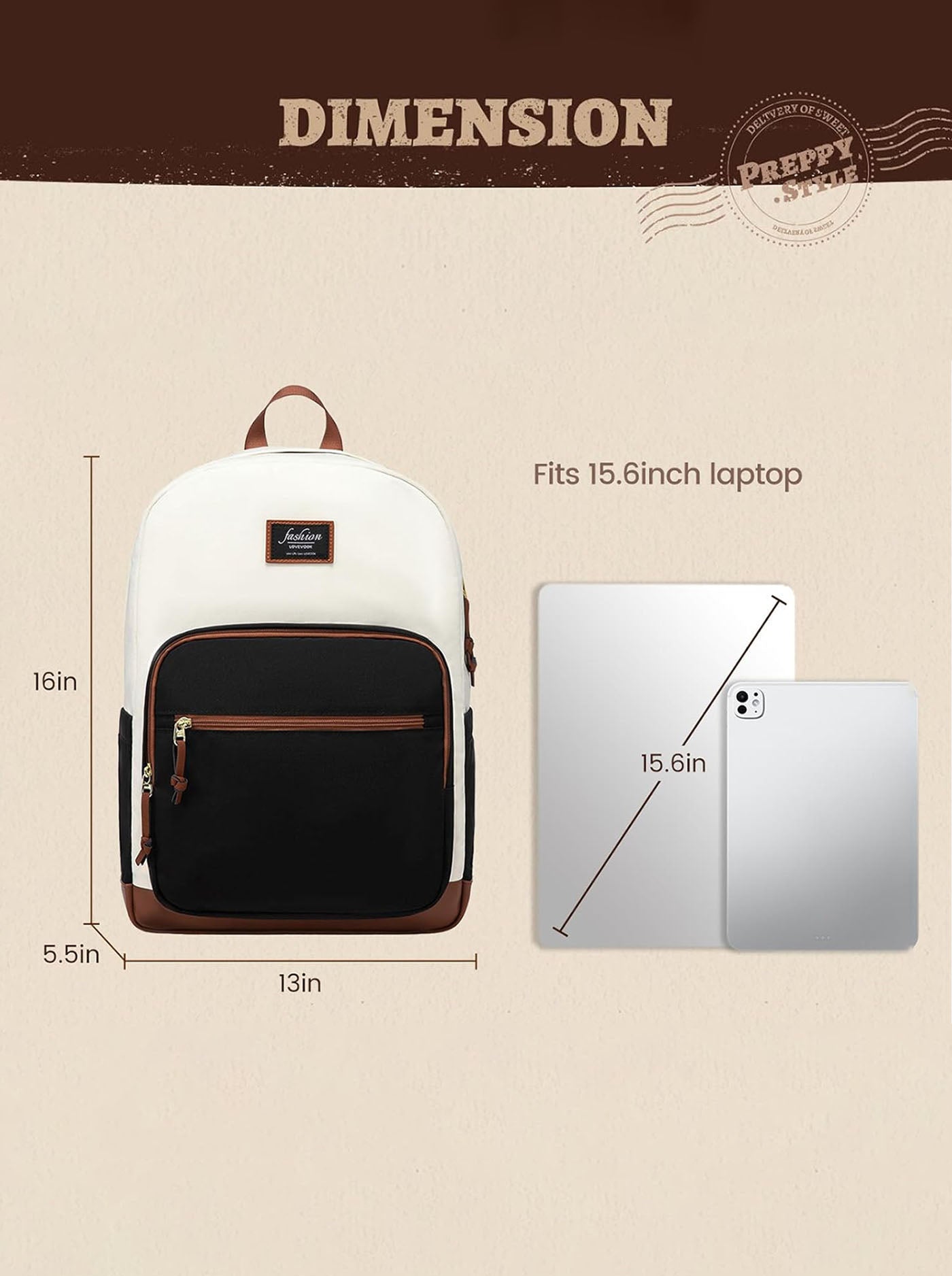 Lightweight College Laptop Backpack. 15.6 17.3 - Image 5
