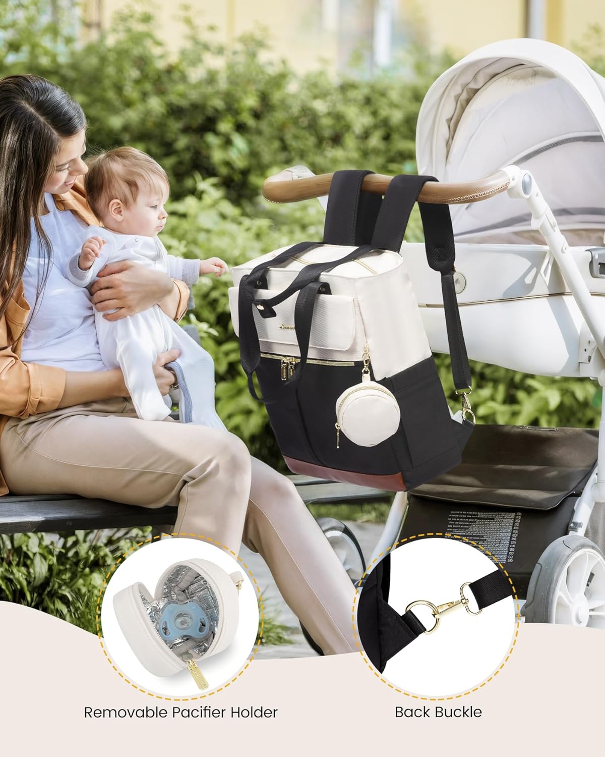 2Pcs Diaper Backpack - Urban 3 - Image 7