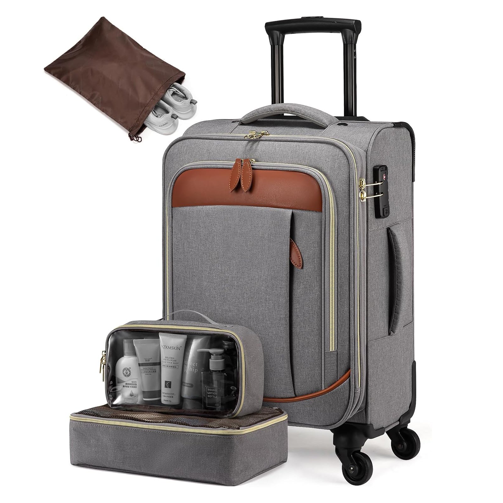 4Pcs Travel Suitcases 20 Inch(US ONLY) - Image 9
