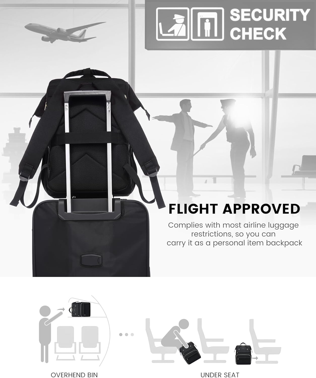 Viola Ⅱ Laptop Backpack with Separate Laptop Compartment. 15.6 17 - Image 5