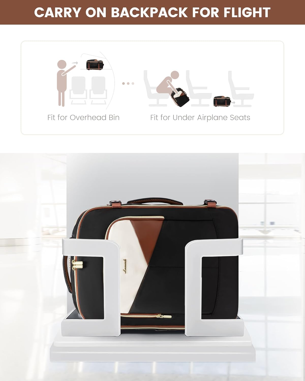 4Pcs Carry on Backpack for Airplanes. 40L/50L - Image 5