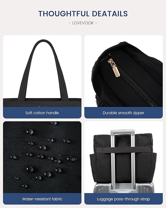 Multiple Pocket Laptop Tote Bag. 15.6 - Image 5