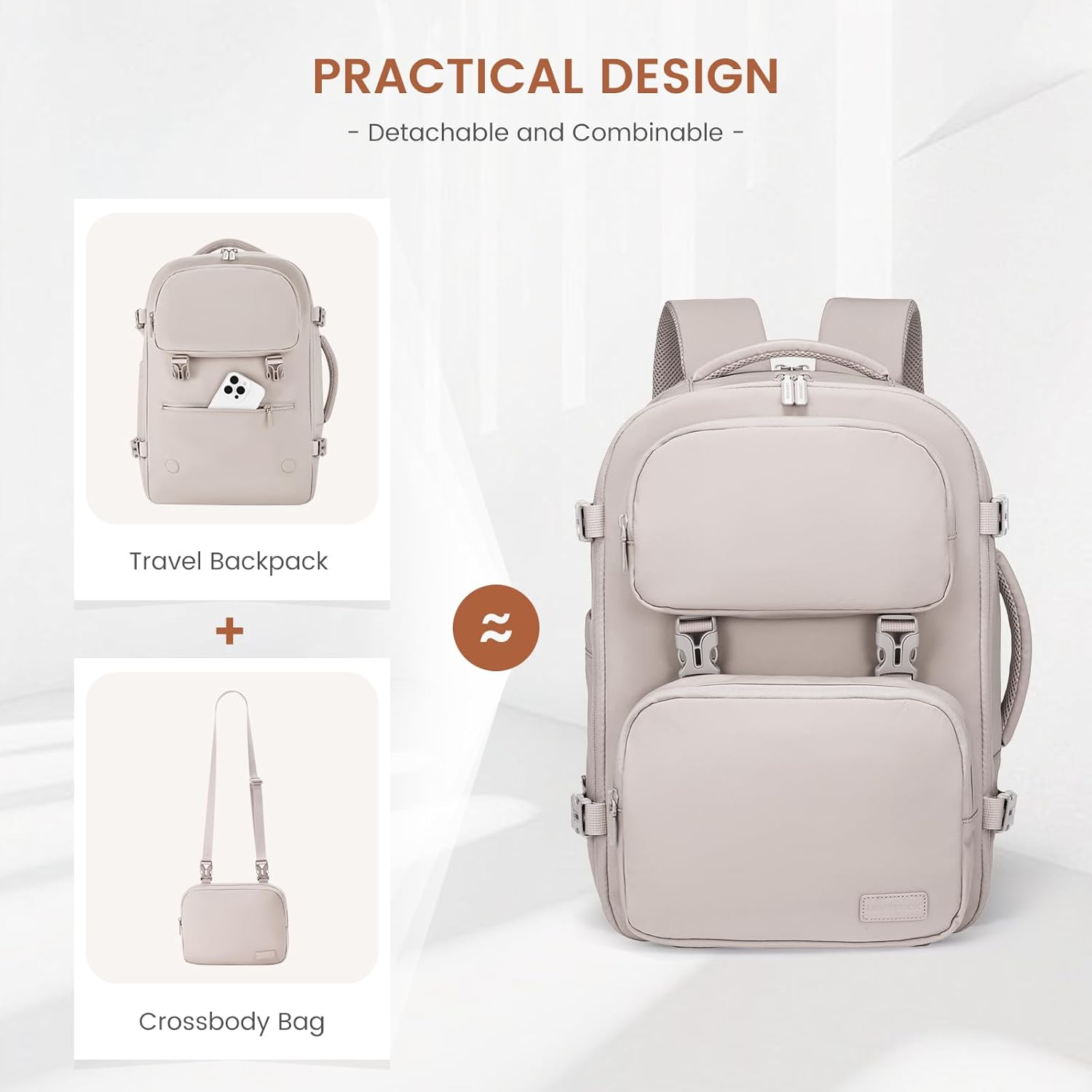 2Pcs Carry on Backpack. 40L 50L - Image 3