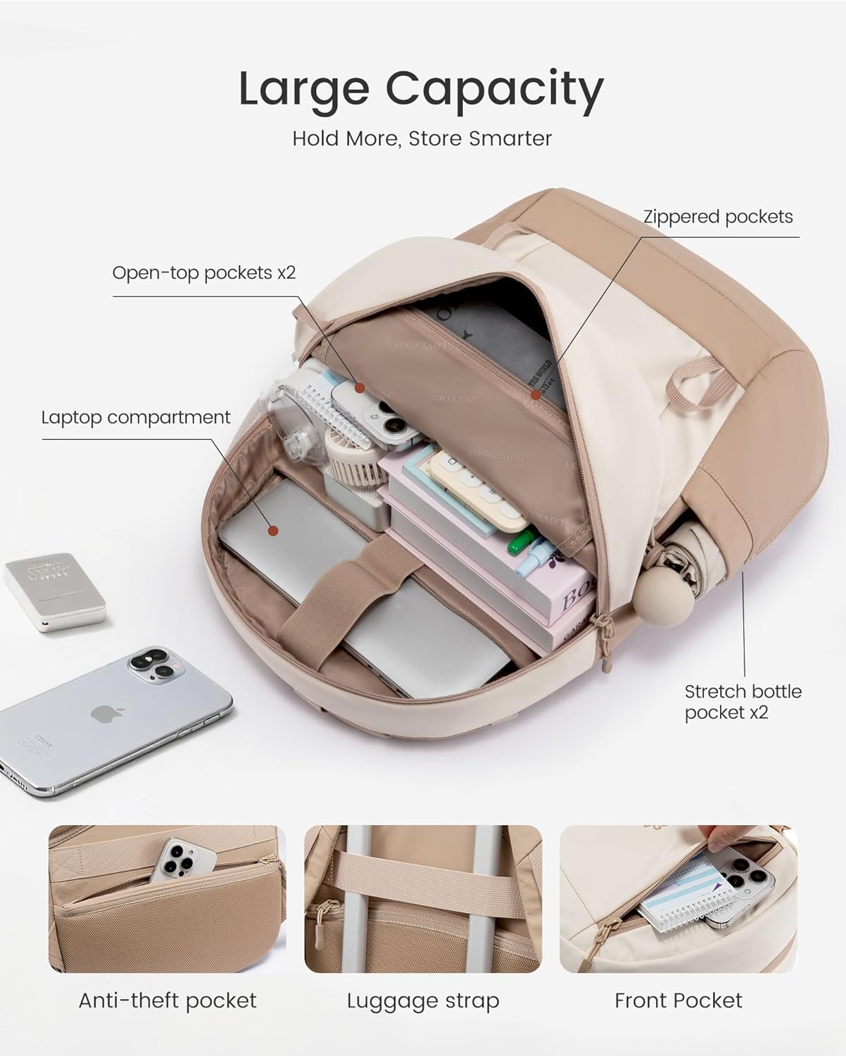 Casual Daypack Backpack. 15.6 17.3 - Image 6