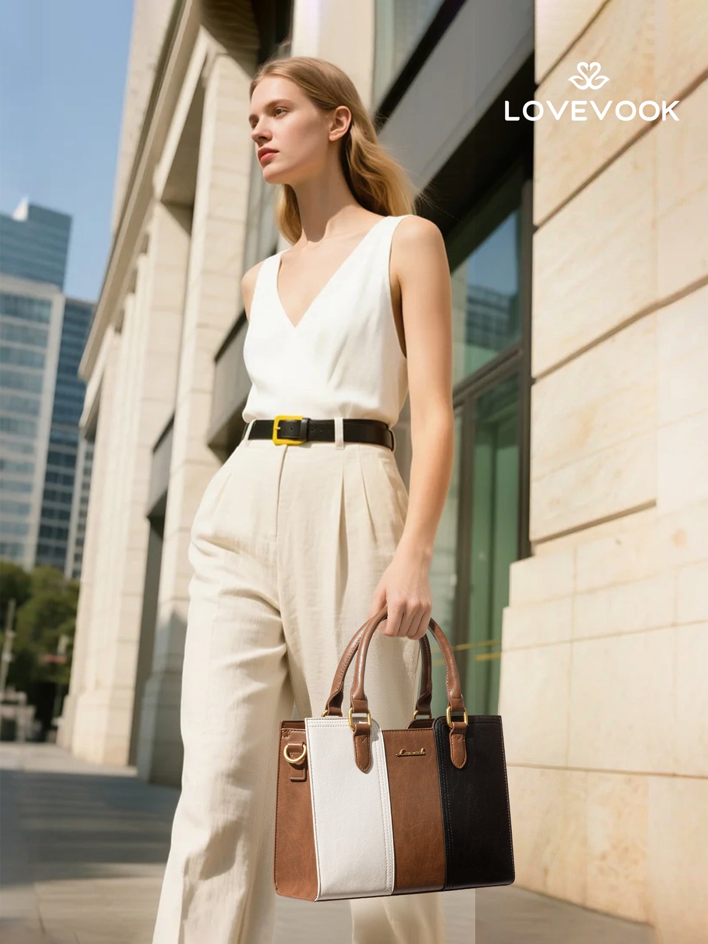 Vintage Leather Shoulder Handbag 11 12.6 - Image 3