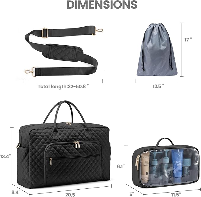 2Pcs Weekender Bag. 17 - Image 10