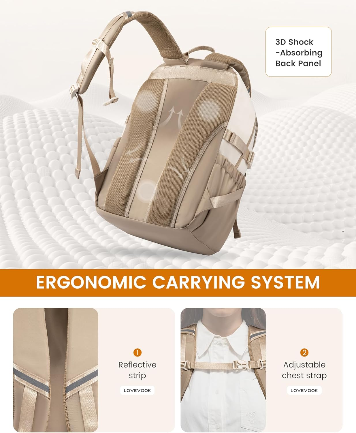 2Pcs Travel College Backpack. 15.6. 5009 - Image 4