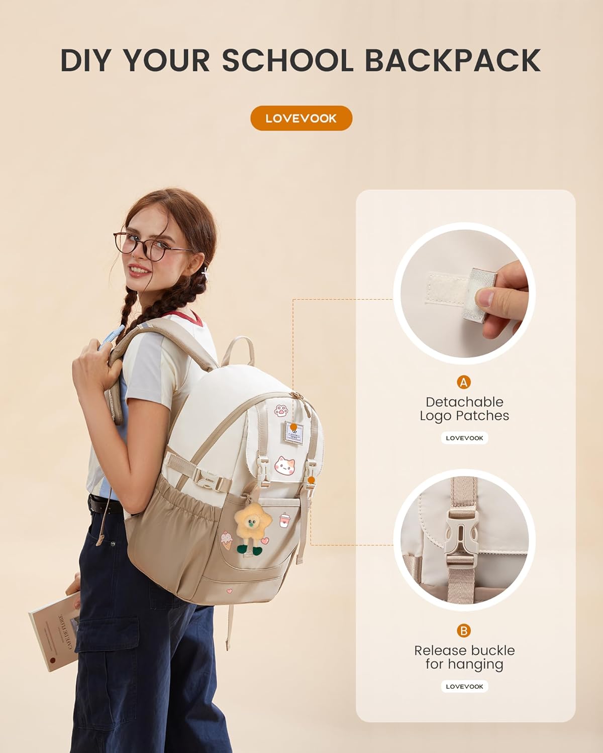2Pcs Travel College Backpack. 15.6. 5009 - Image 6