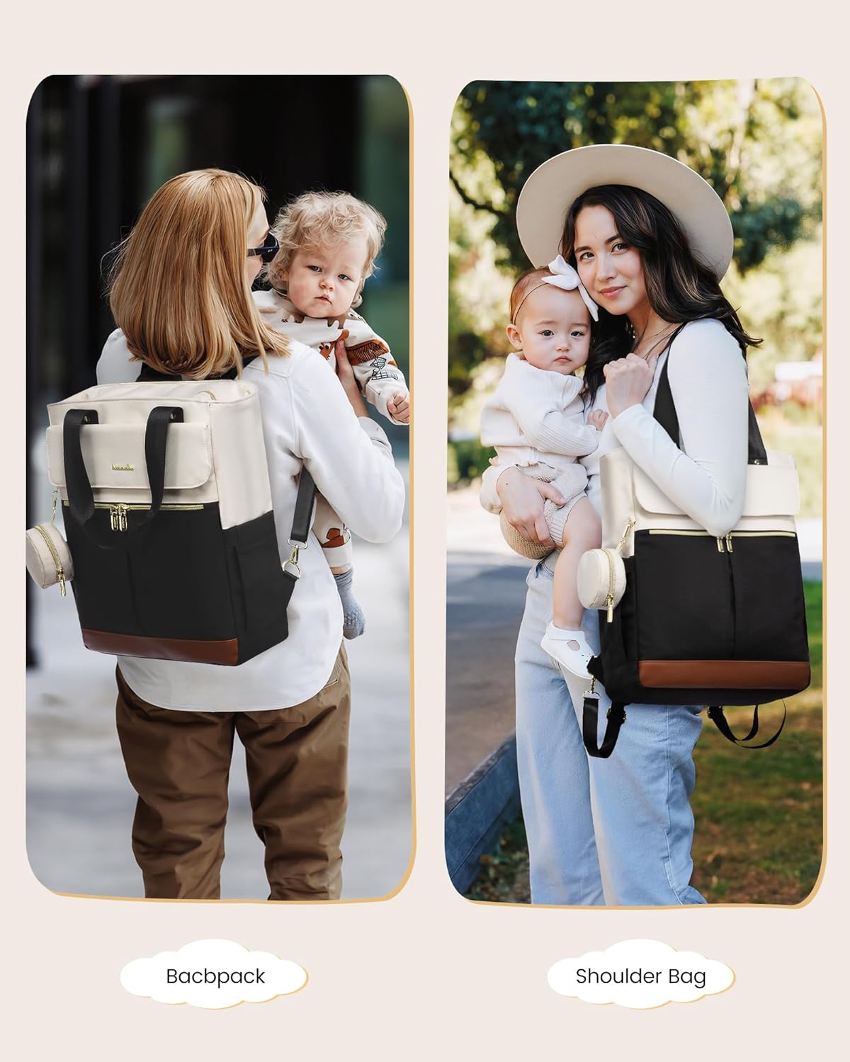 2Pcs Diaper Backpack - Urban 3 - Image 9