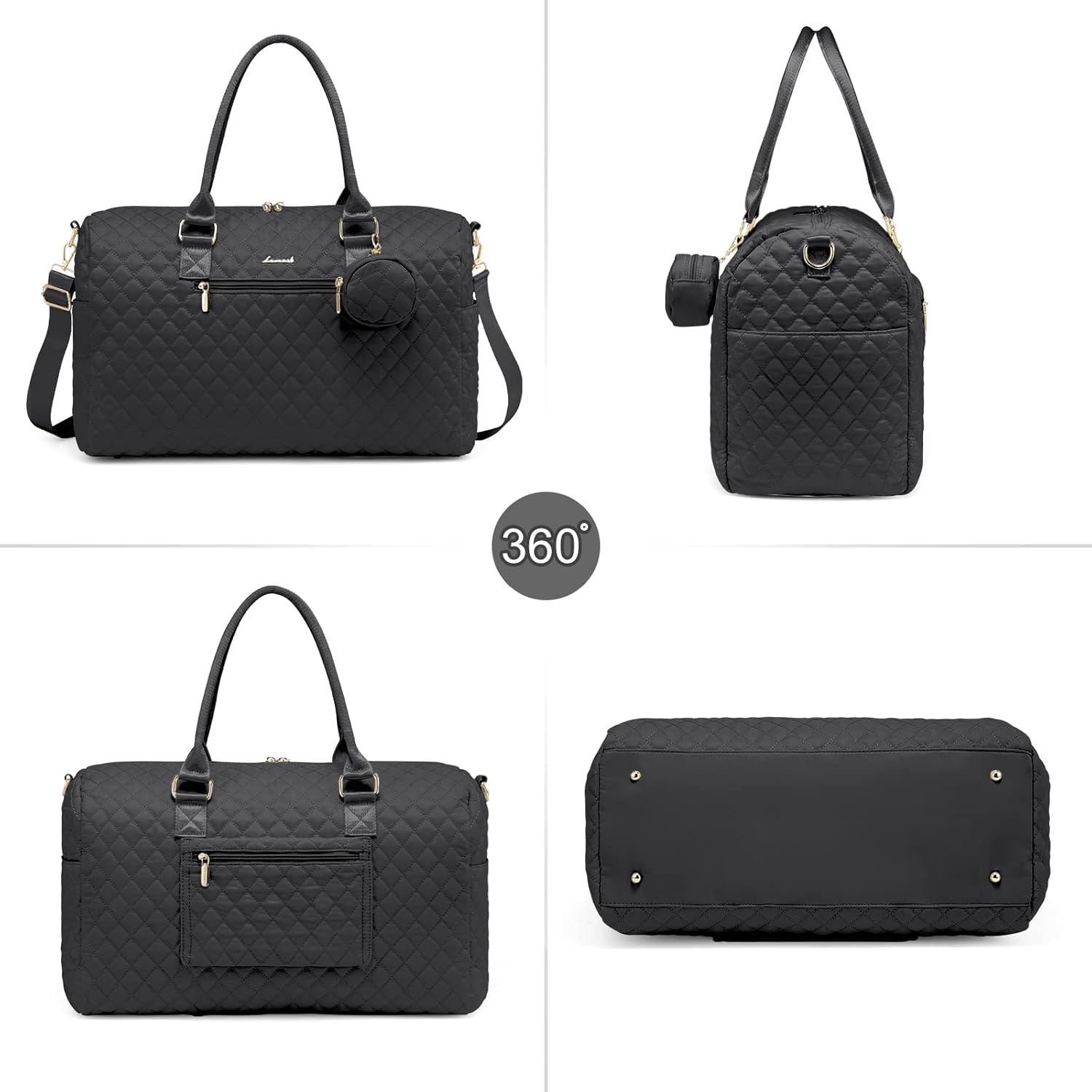 5Pcs Quilted Diaper Tote Bag - Image 8