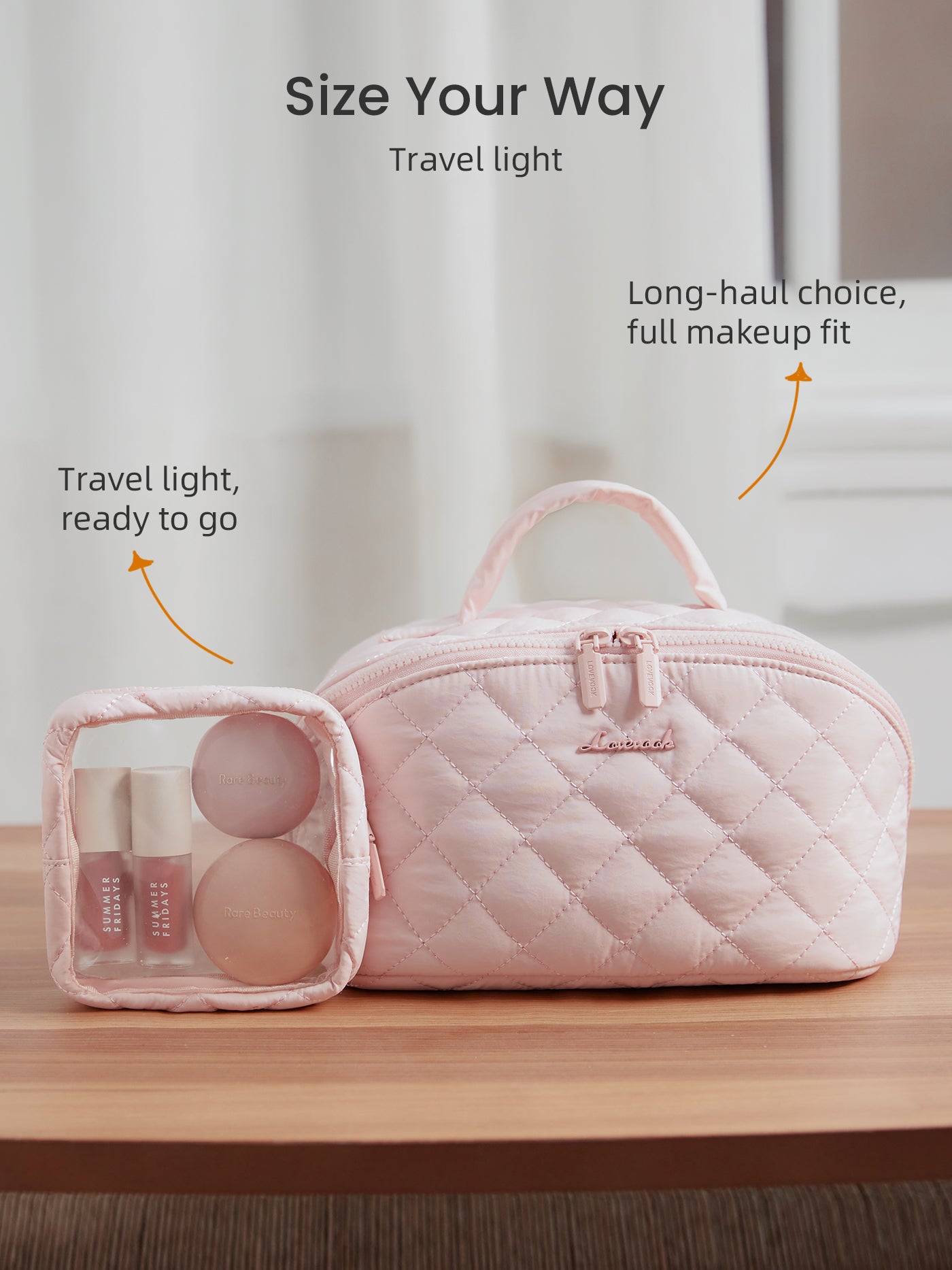 2Pcs Travel Makeup Bag - Image 7