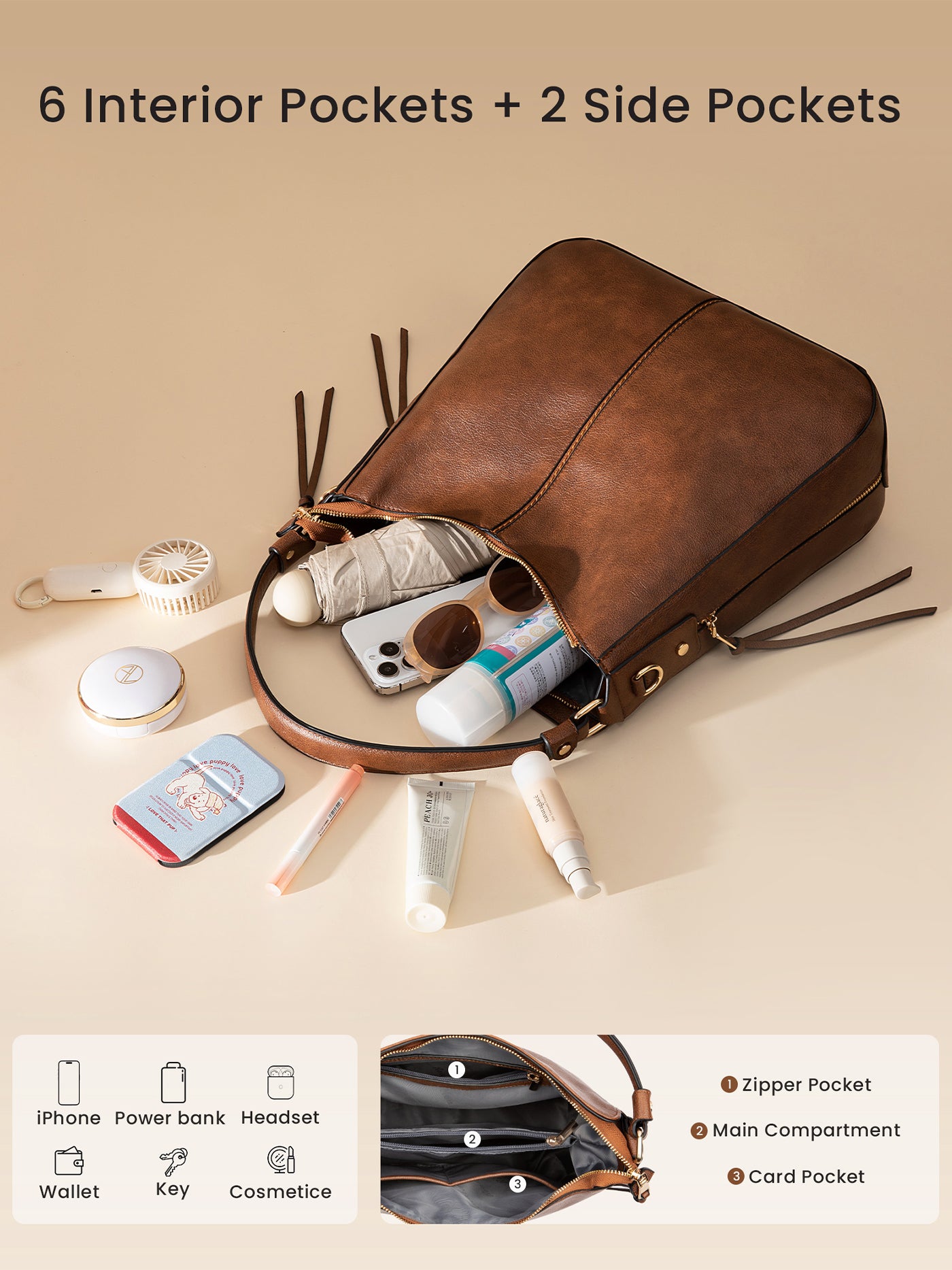 Vintage Leather Tote - Image 5