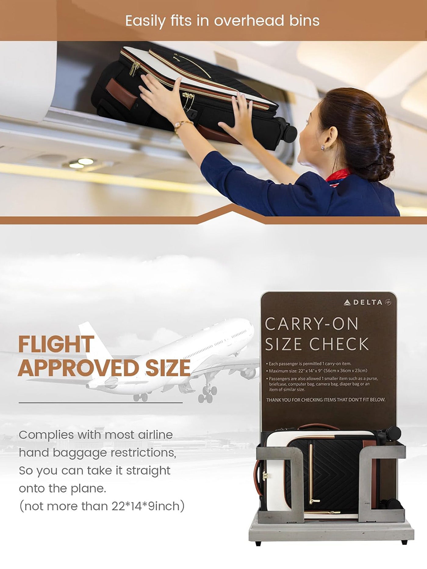 Carry on Luggage 14 20 (ONLY US ) - Image 6