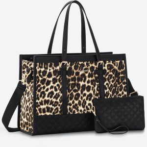 2Pcs Canvas Laptop Tote Bag. 15.6