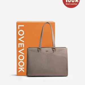 Elevate Top-Grain Leather Tote--100% Cowhide