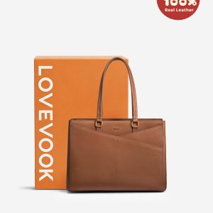 Elevate Top-Grain Leather Tote--100% Cowhide
