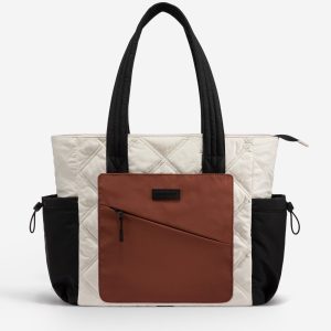 2Pcs Quilted Puffer Tote Bag. 15.6 17.3
