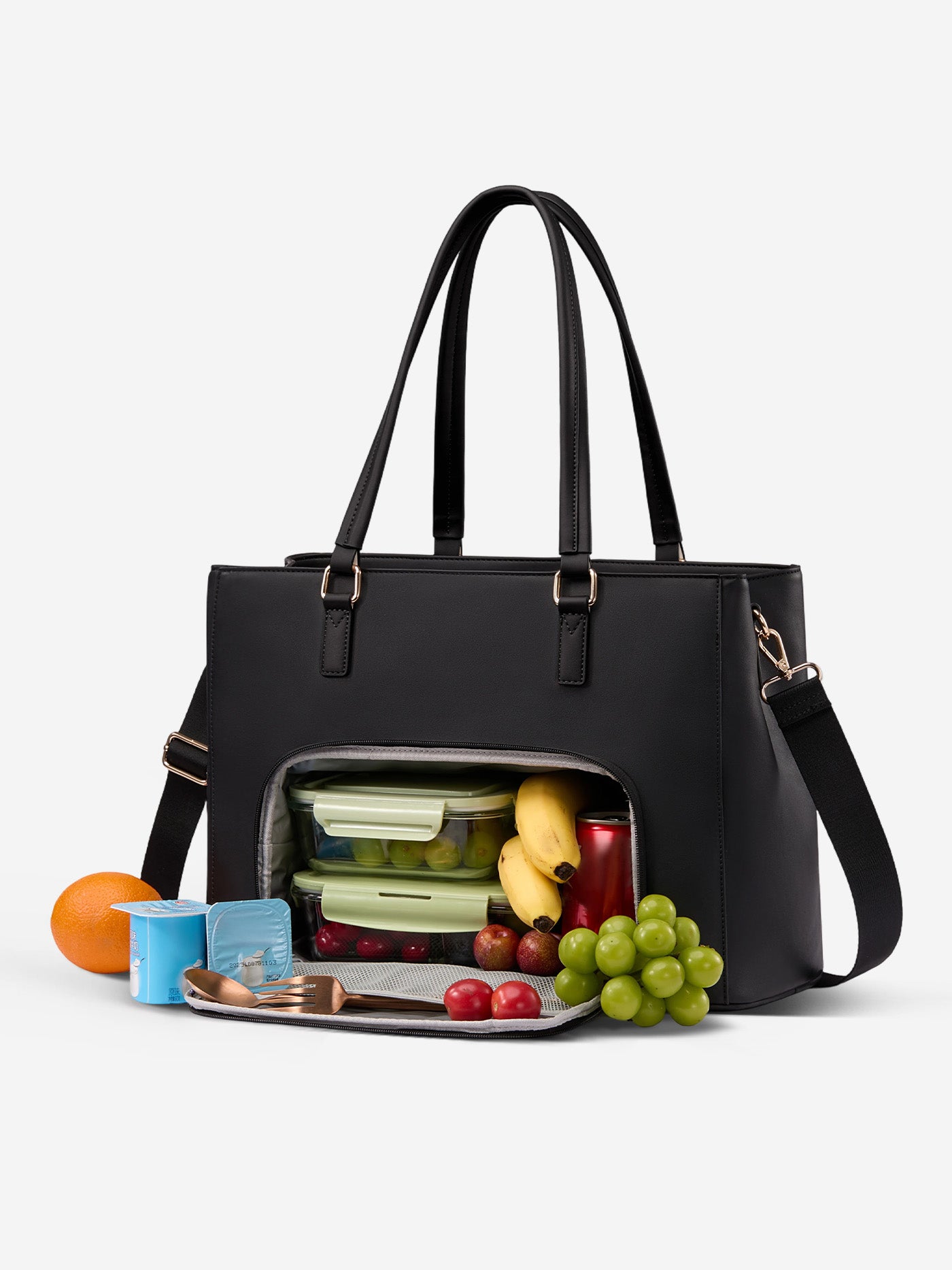 Leather Laptop Lunch Bag 15.6 17.3 - Image 7