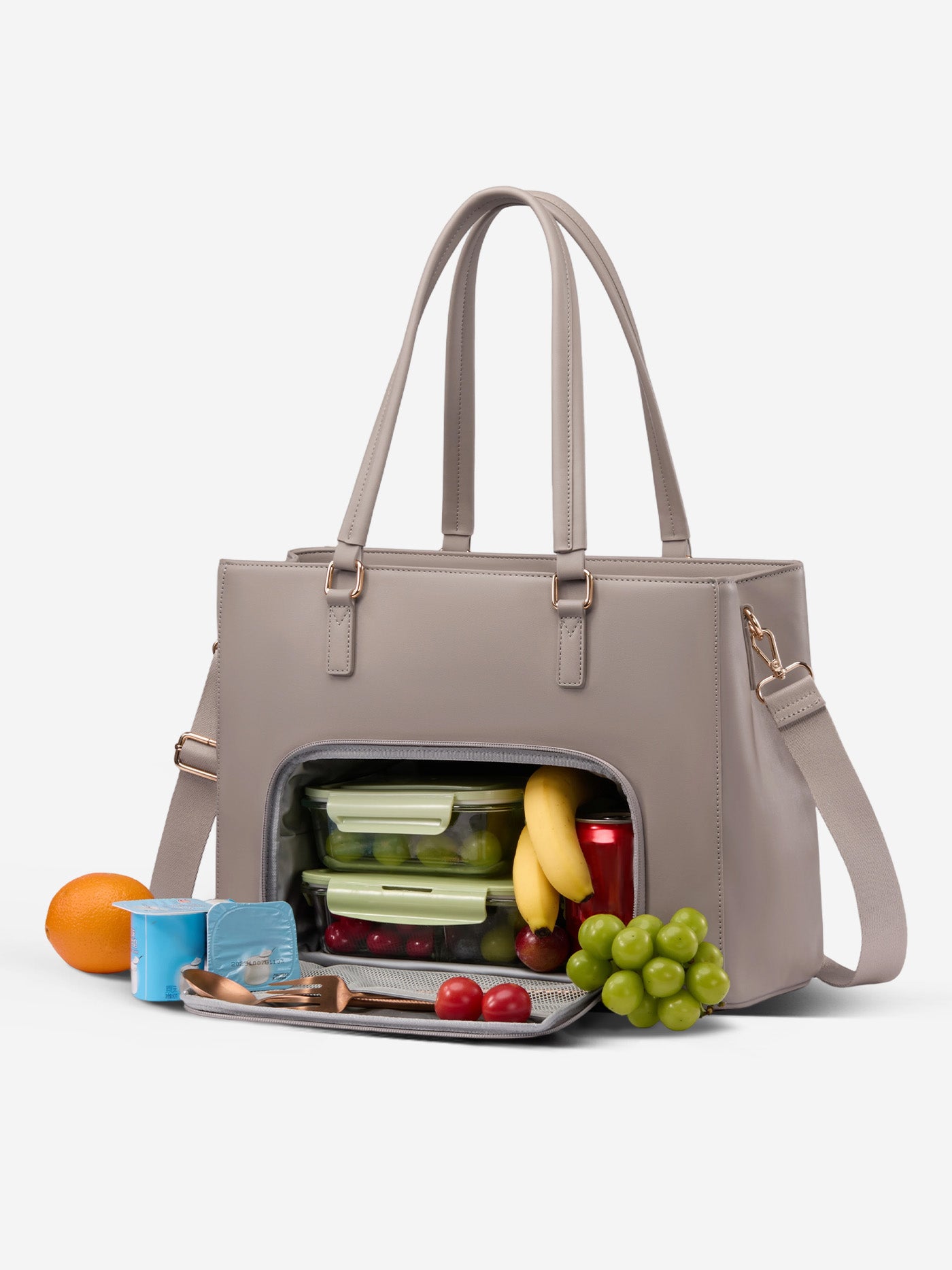 Leather Laptop Lunch Bag 15.6 17.3 - Image 9