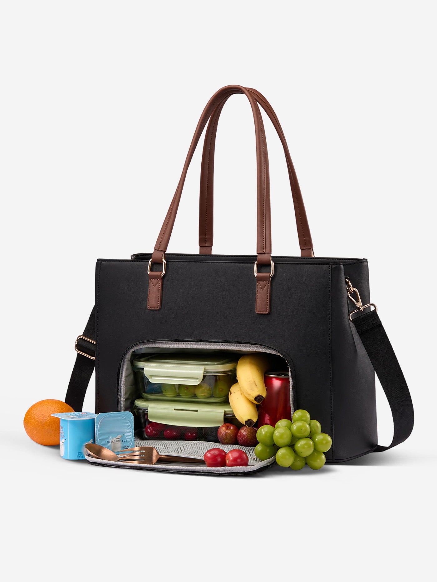 Leather Laptop Lunch Bag 15.6 17.3