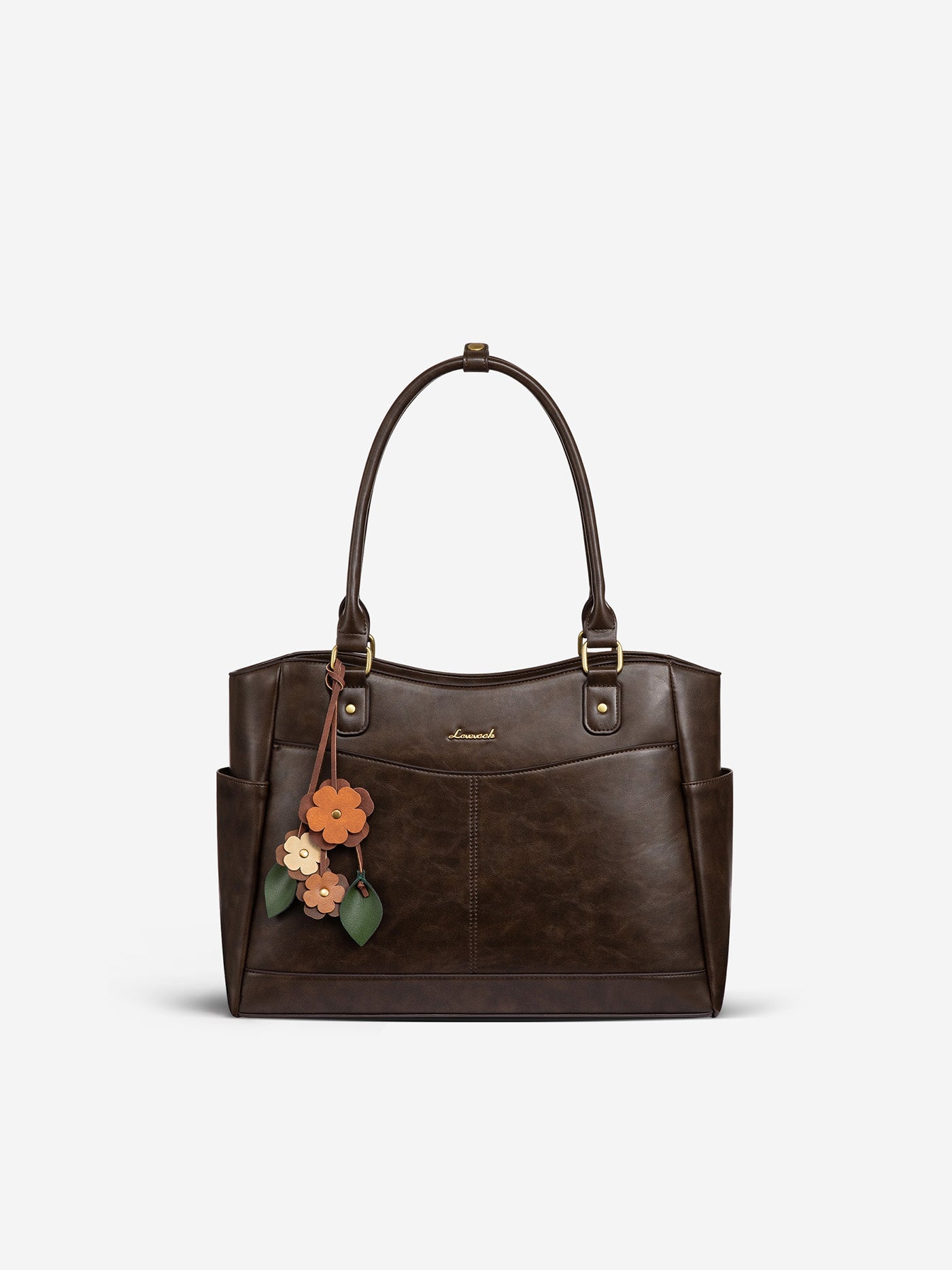 Leather Vintage Tote Bag 15.6 17.3 - Image 12