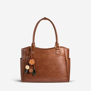 Leather Vintage Tote Bag 15.6 17.3