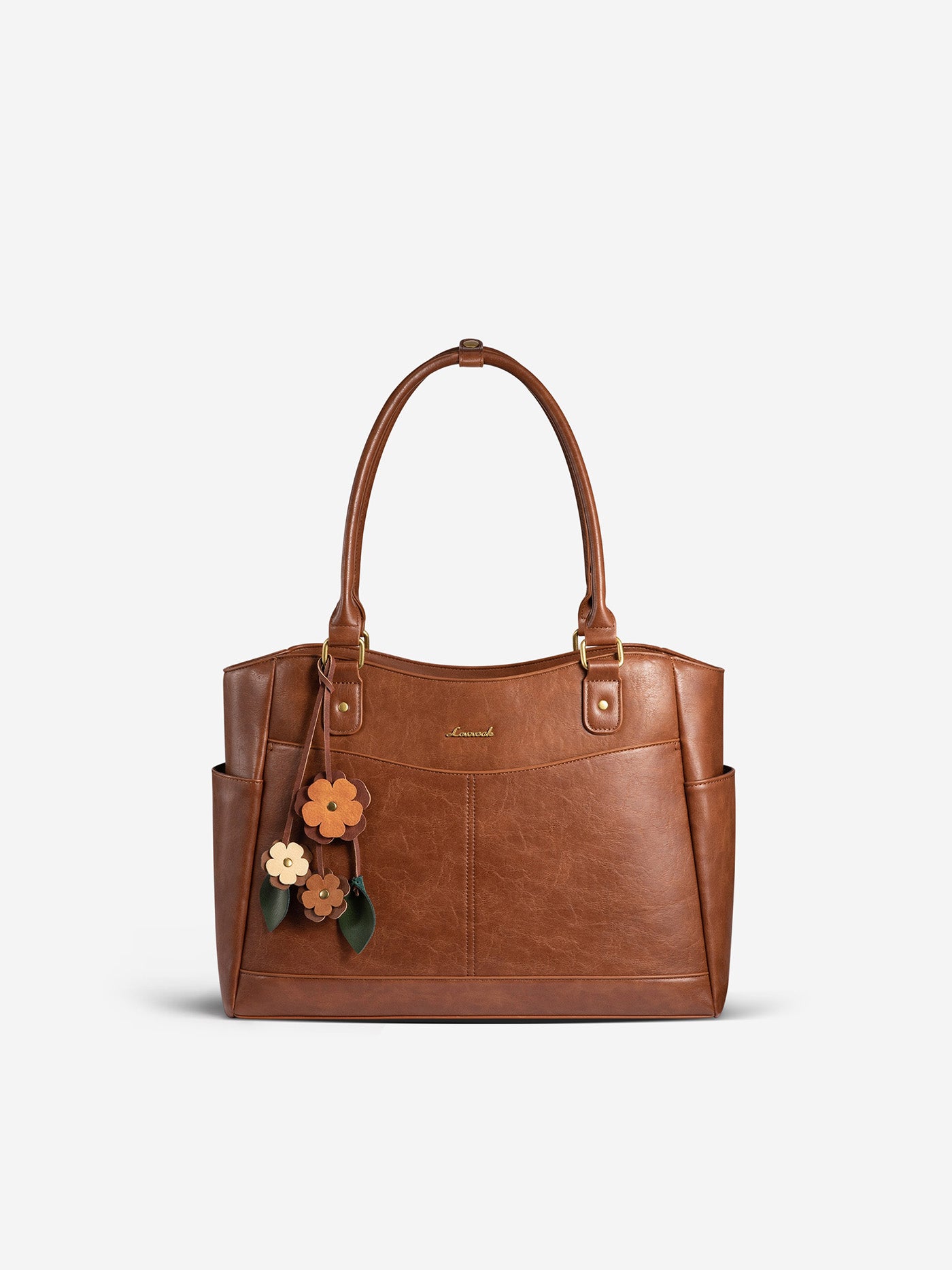 Leather Vintage Tote Bag 15.6 17.3 - Image 9