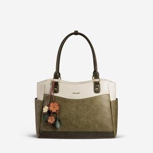 Leather Vintage Tote Bag 15.6 17.3