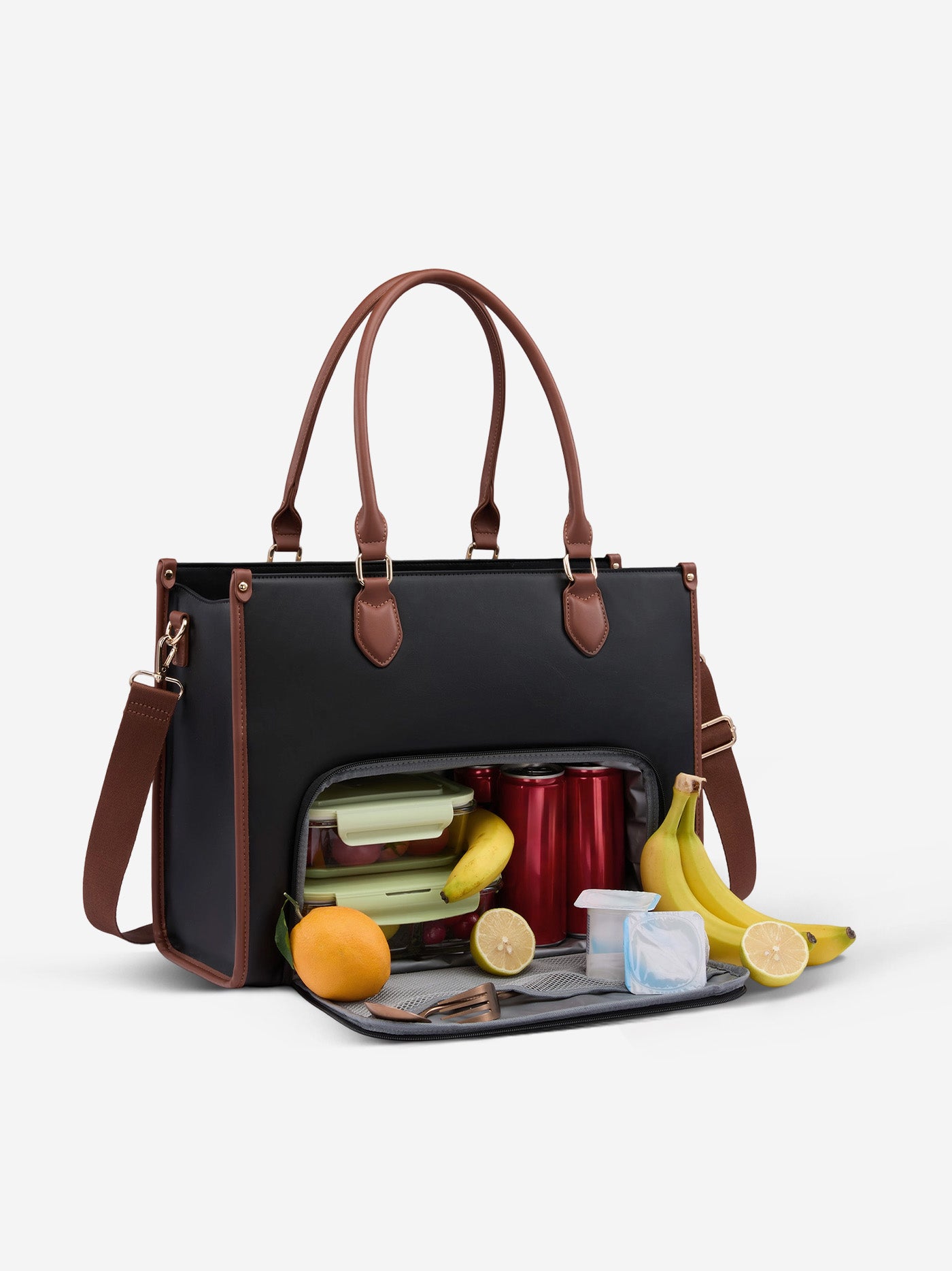 Lunch Compartment Laptop Tote Bag 15.6 17.3