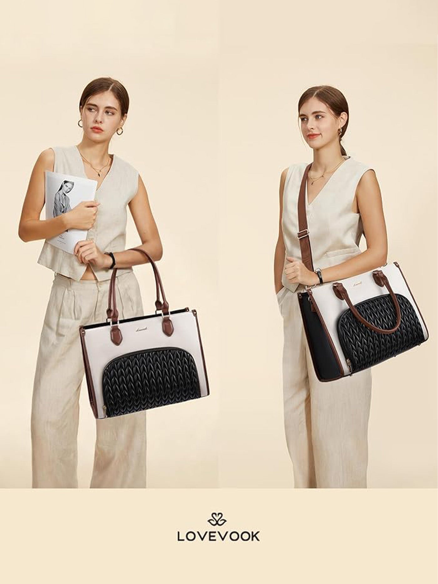 Lunch Compartment Laptop Tote Bag 15.6 17.3 - Image 6