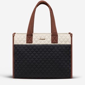 2Pcs Quilted Work Tote Bag. 15.6 17.3