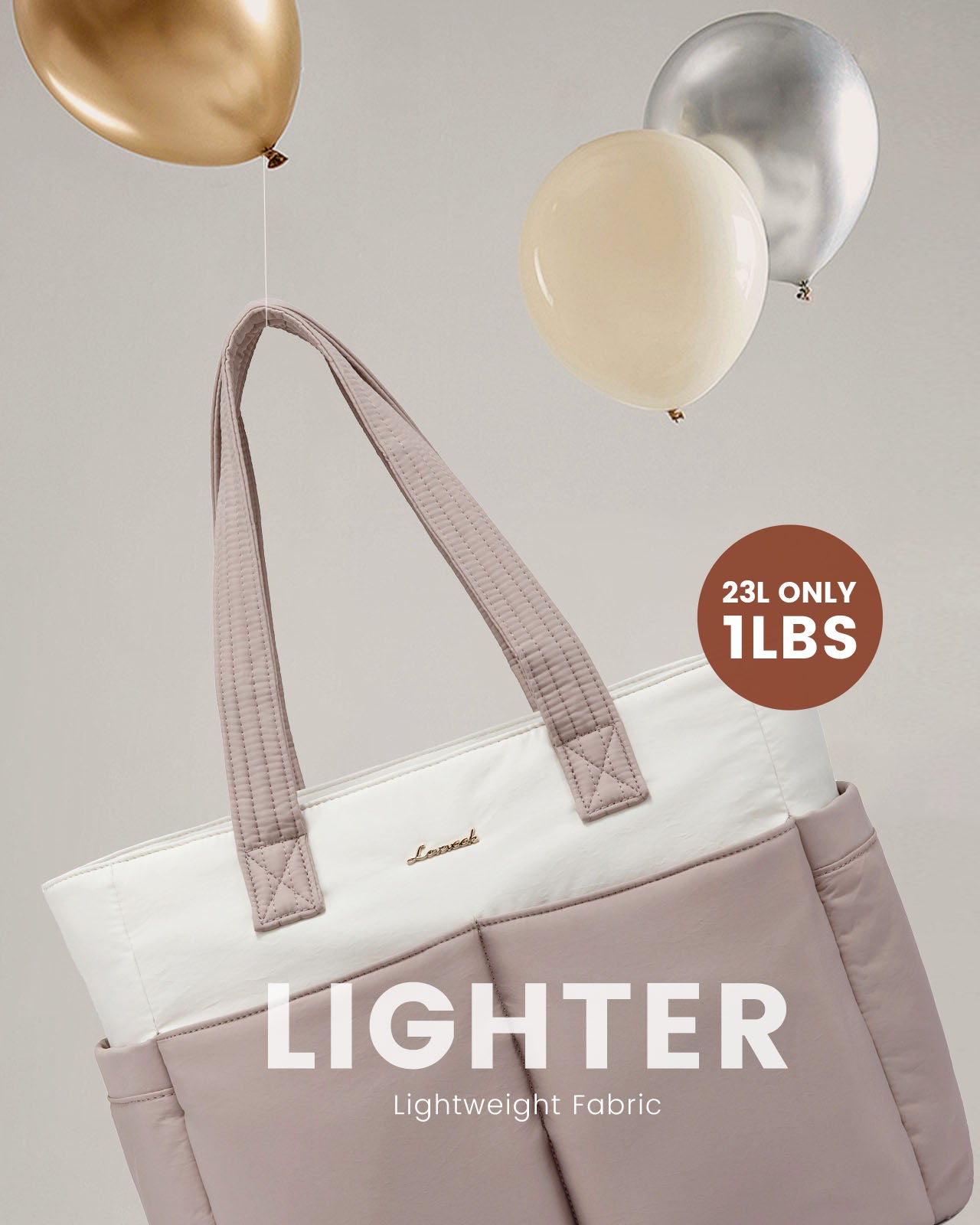 2Pcs Multi-pocket Puffer Tote Bag. 15.6 17.3 - Image 10