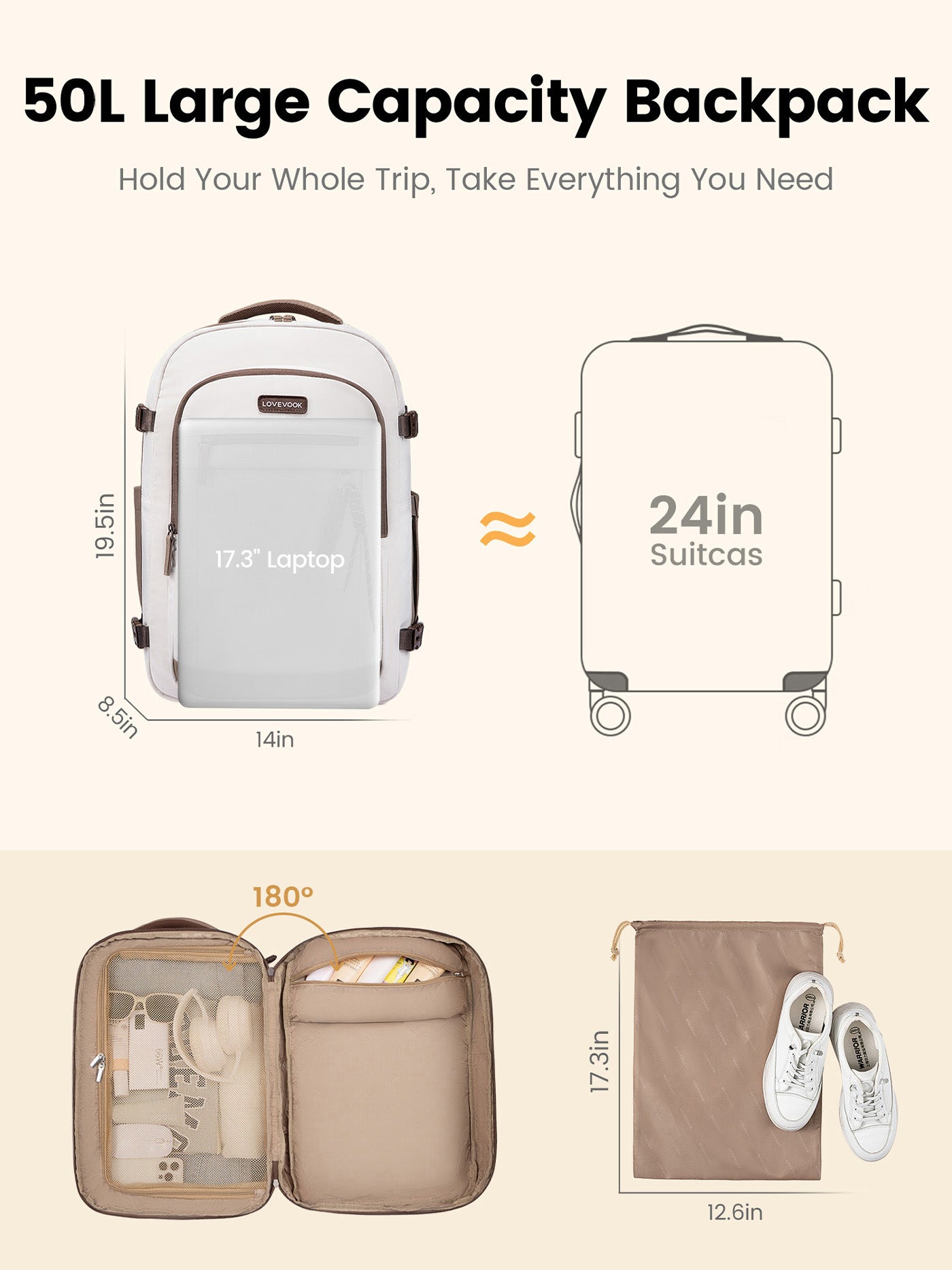 Travel Backpack 40L/50L - Image 9