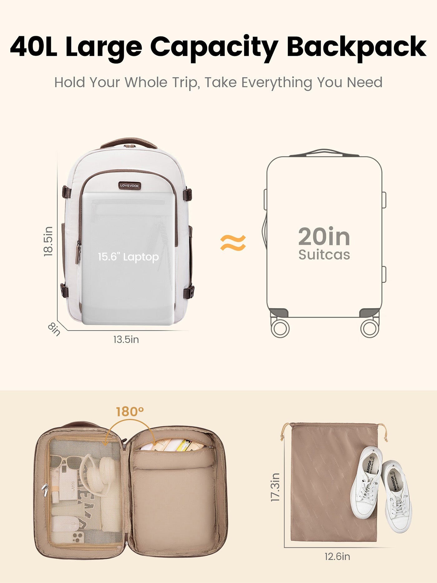 Travel Backpack 40L/50L - Image 8