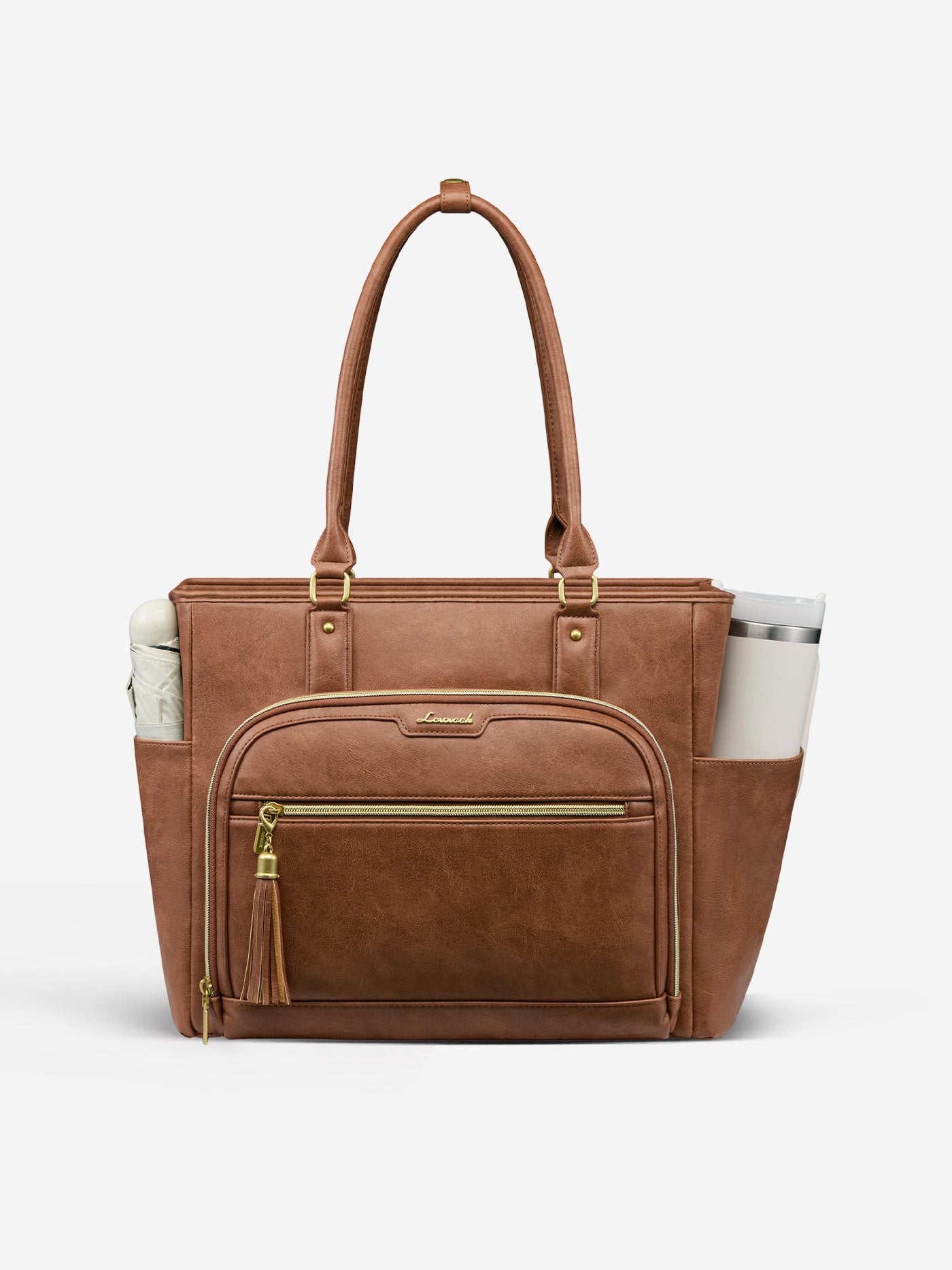 Vintage Leather Laptop Tote Bag 15.6 17.3